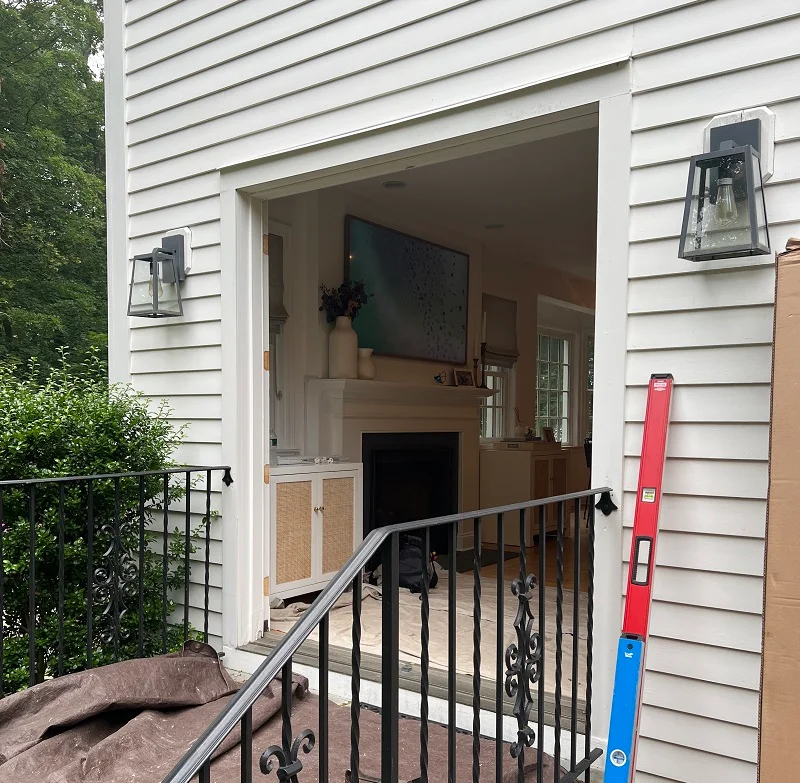 Patio door removal